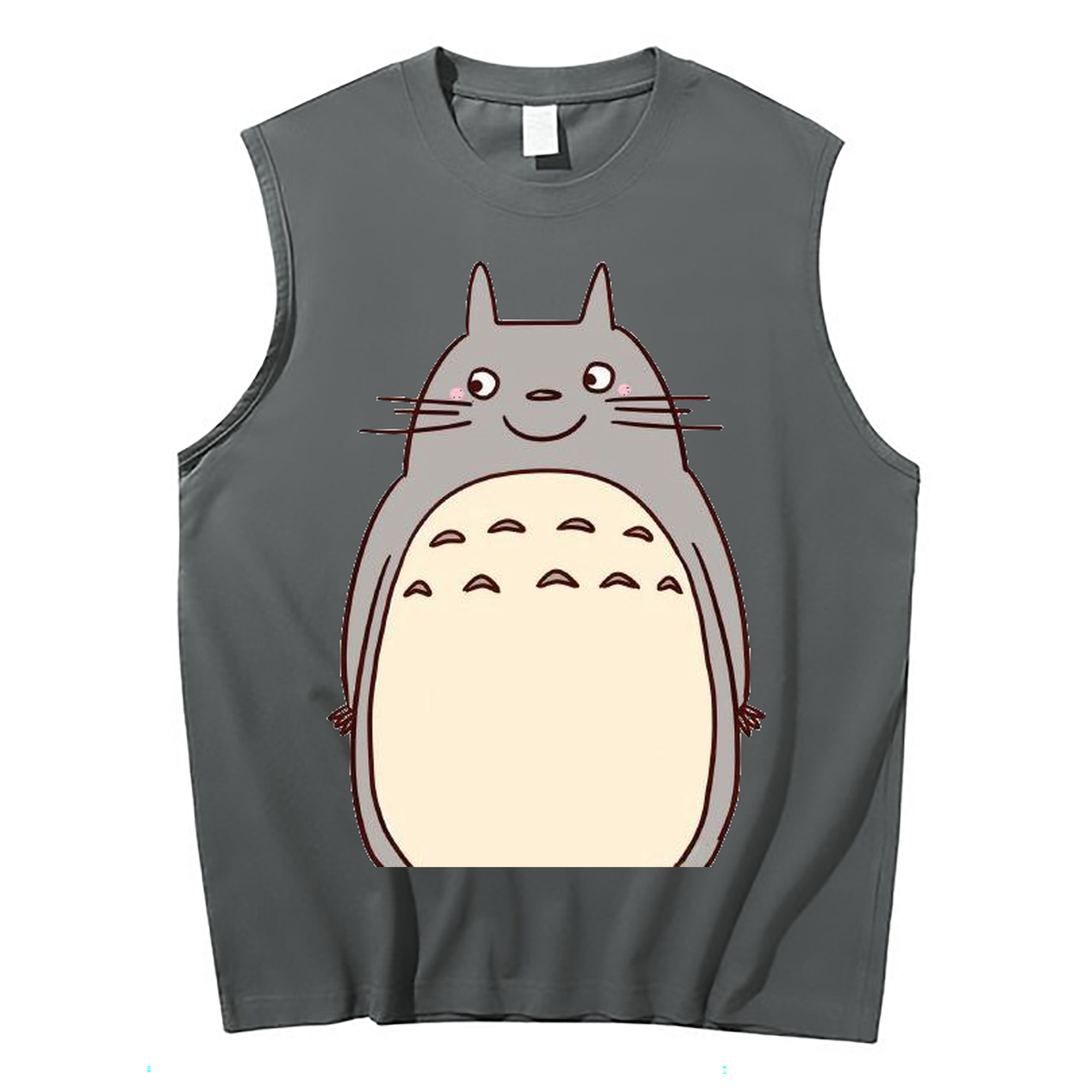 （画像用） となりのトトロ 草壁メイ 草壁サツキ My Neighbor Totoro Satsuki Kusakabe Mei Kusakabe コットン100％タンクトップ（フロントプリント）